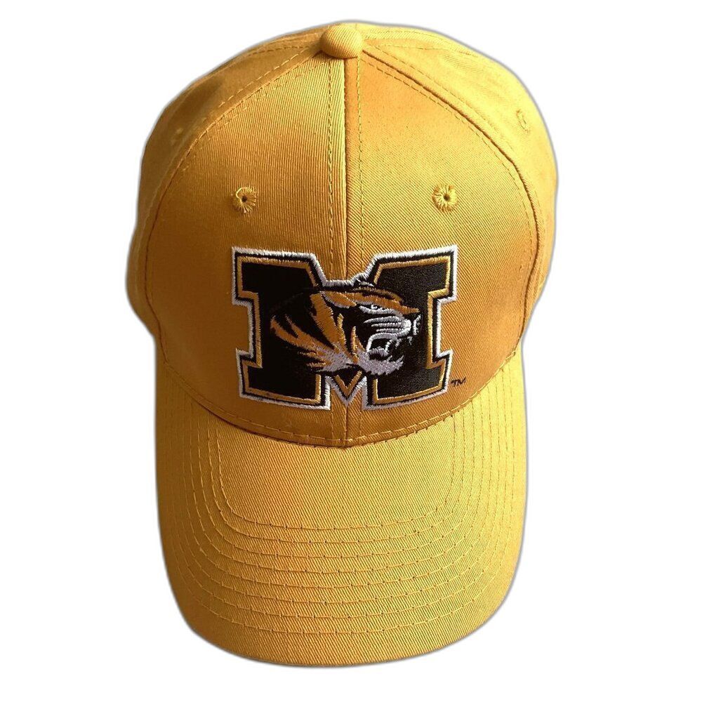 MIZZOU TIGERS NCAA University of Missouri Snapback Hat Gold Black